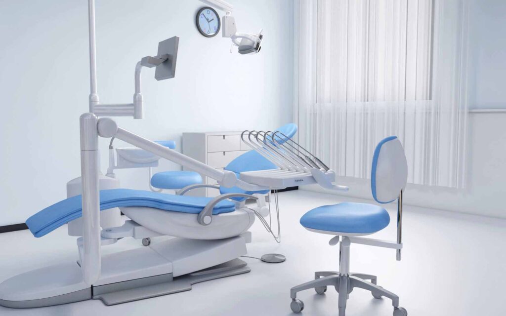 dental chair in clinic