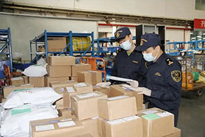 Goods inspected by customs